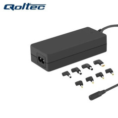 Qoltec 50011 Universal 65W (Max 3.5A) AC Automatic Notebook Charger with 8 Plugs