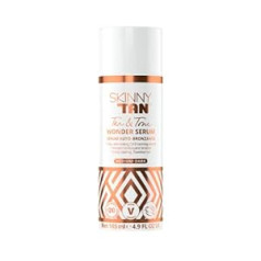 ‎Skinny Tan Skinny Tan Wonder serums viltus iedegums — bez svītrām iedegums ar Youth Boosting Q10, vitamīnu E un alveju mitrinošai ādas kopšanai, vegānisks un bez cietsirdības — vidējs, 145 ml