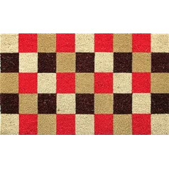 Coco&Coir® Premium kokos Fußmatte | Kokosnussmatte mit rutschfestem PVC | Fußwischer für den Eingangsbereich | für den Außen- und Innenbereich | 45 x 75 cm