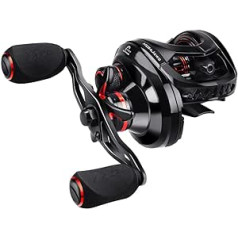 Upgrade Baitcasting Reel Max Drag 8KG 11+1 BBS Angelrolle Getriebeübersetzungen von 5,4:1 bis 9,1:1 Angelspule