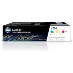 HP CF341A tonera kasetne 126A LaserJet printerim (3 iepakojumā)