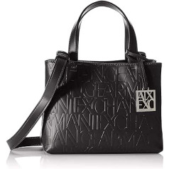 Armani Exchange sieviešu Liz - Small Open Shopping Tote Black (Nero - Black), nero