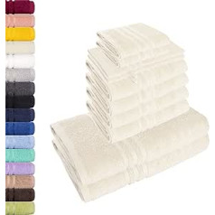 Lavea 10-piece Towel Set, Elena, 100% Cotton