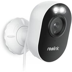 REOLINK Lumus-2K 4MP āra drošības kamera ar prožektoriem, 2,4/5 GHz divjoslu WiFi kameras spraudnis, viedā cilvēka/transportlīdzekļa/mājdzīvnieka noteikšana ar tūlītējiem brīdinājumiem, divvirzienu saruna