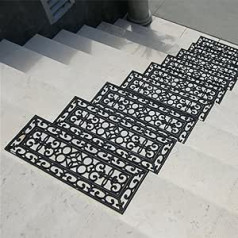 Резиновые коврики для ступенек Nisorpa, 5 шт. Нескользящие коврики для ступенек лестницы, сверхпрочные резиновые коврики для ступеней лестниц