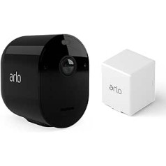 Arlo Pro3 viedās mājas novērošanas kamera un papildu akumulatoru komplekts - melns