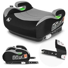 LIONELO LUUK FIX i-Size Booster Seat with ISOFIX, from 22 to 36 kg / 125 - 150 cm, Group 2 and 3, Comfortable Armrest and Seat, Removable Cover