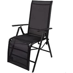 AKTIVE 61038 Sun Lounger Aluminium Black