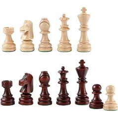 Classic Staunton Chess Pieces NO.7 | Master of Chess | Handmade Championship Chess Set Without Chess Board - Weighted Only Chess Pieces Wood