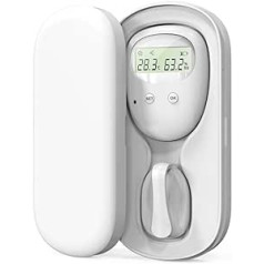 Wireless Baby Bedwetting Alarm Pee Alarm with Separate Receiver and Transmitter for Boys Girls Kids Potty Training Elderly Care Vibration Sound Reminder Temperature Humidity Reminder