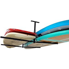 StoreYourBoard Double SUP & Surf griestu plaukts Hi Port 2, pakaramā stiprinājums uz galvas, mājas un garāžas