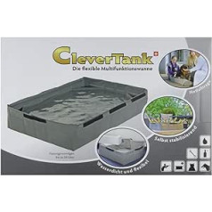 Kofferraumschutz CleverTank, Faltwanne, Maße: B 60 cm x T 60 cm x A 20 cm, Farbe grau