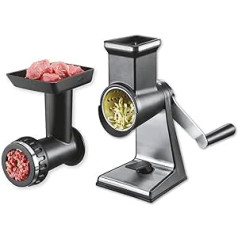 Gefu Drum Grater + Meat Grinder Attachment Transforma Manual for Minced Meat Manual Sausage Filling Machine for Minced Meat Sausage