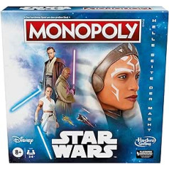 Monopols: Star Wars Light Side Edition galda spēle, Star Wars Jedi spēle 2–6 spēlētājiem, spēle bērniem, spēle ģimenei, vācu versija