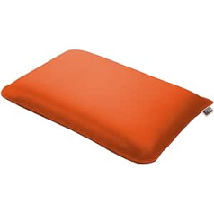 Originali aukščiausios kokybės pirties pagalvė, pagaminta iš aukštos kokybės dirbtinės odos, rankų darbo Vokietijoje, geriausios higienos savybės, oranžinė