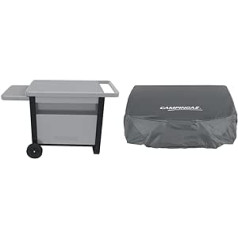 Campingaz Deluxe ratiņi, bārbekjū ratiņi visiem galda griliem, kā arī Master Plancha un BlueFlame Plancha & Cover Plancha Grill 2000030866, ūdensizturīgs brezents, 66 x 51 x 21 cm