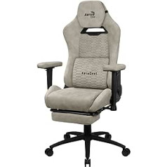 Aerocool Royalsandtan Premium Ergonomic Gaming Chair, Legrests, Aerosuede Technology, Sand