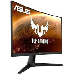 ASUS TUF Gaming VG27WQ1B 27 collu WQHD izliekts monitors | 165 Hz, 1 ms MPRT, FreeSync Premium, Adaptive-Sync, ELMB Sync, HDR10 | VA panelis, 16:9, 2560 x 1440, DisplayPort, HDMI, skaļrunis