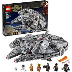 LEGO Star Wars Millennium Falcon, Raumschiff-Spielzeug mit 7 Figuren, Finn, Chewbacca, Lando Calrissian, Boolio, C-3PO, R2-D2 und DO, Modell aus Der Aufstieg Skywalkers-Kollektion 75257