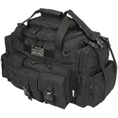 Kombat Tactical Saxon 50 litru ceļojumu soma — melna policijas patruļas soma, drošības specvienības, melna, Saksija