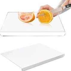 DanLink akrila griešanas dēlis ar pretlūpu 60 x 45 cm caurspīdīgs, neslīdošs daudzfunkcionāls akrila griešanas dēlis mājas virtuves galda trauku mazgājamai mašīnai