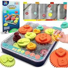 „ROHSCE Gears“ žaislai vaikams, „STEM“ statybiniai žaislai mažiems vaikams, „Smart Gear Toy“ žaislai dėlionės žaidimai, „Montessori Creative Learning Gears“ kūrybinių žaidimų žaislas berniukams ir mergaitėms 5-6-7-8-9-10-11-12