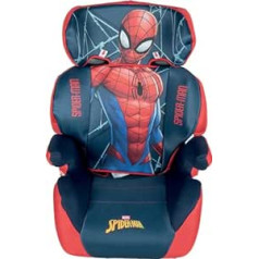 Spiderman Car Seat Group 2-3 (from 15 to 36kg) Child with Superhero Spider-Man, Red and Blue