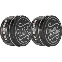 Charlemagne Original Pomade Water-Based Set of 2 - Ideal Strong Hold - Elegants aromāts Perfect Shine - Pomade Men's 100 ml - Frizētavas matu pomāde - Stipra fiksācija