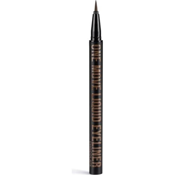 Inglot , One Move Liquid Eyeliner, ūdensnoturīga formula, īpaši izturīgs, maigs matēts finišs, acu grims, šokolādes krāsā, acu laineris ideālai aplikācijai, 0.55 ml