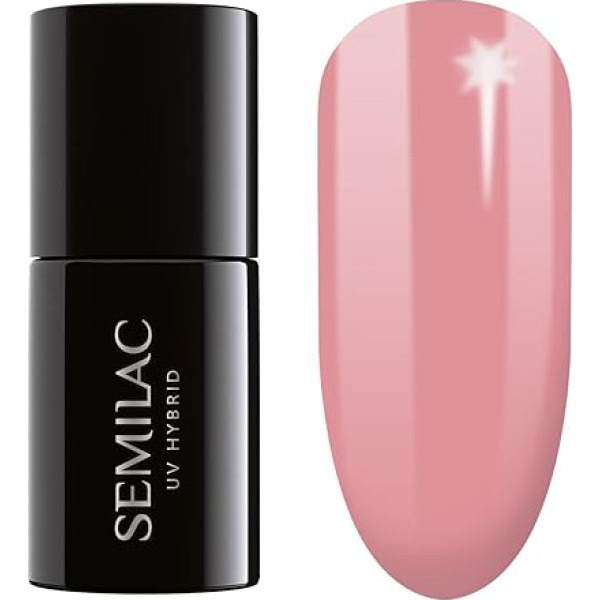 Semilac UV nagu laka Hybrid 581 Delicate Coral 7ml kolekcija Naked Nails