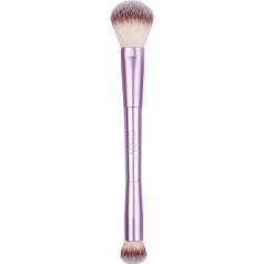 Glov Grima ota sejas ota Double Ended Makeup Eye Brush kosmētikas ota acu ēnu un pūdera ota Blush Bronzer Sintētiskie sargi (Let it Glow vai Stay Matte 2 in 1)