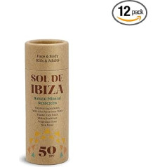 Sol De Ibiza Plastic Free Stick - Natural Mineral Sun Protection SPF50 - 45 g