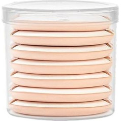 Quupy 1 kaste (7 gabali) Super mīksts pulveris Pufi Grims Foundation Foundation Sponge Air Cushion Puff Pad piemērošanai BB CC Cream Liquid Concealer Powder Beauty Blender