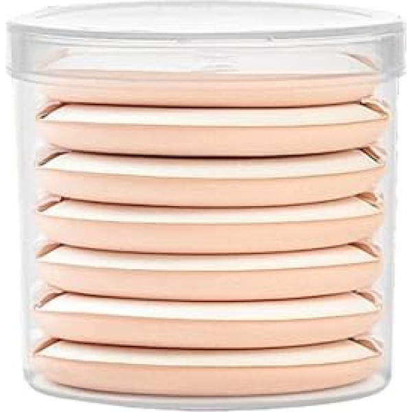 Quupy 1 kaste (7 gabali) Super mīksts pulveris Pufi Grims Foundation Foundation Sponge Air Cushion Puff Pad piemērošanai BB CC Cream Liquid Concealer Powder Beauty Blender