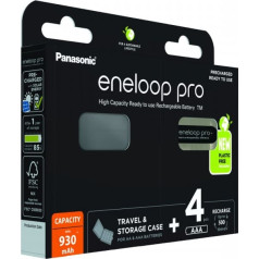 Eneloop pro uzlādējams akumulators aaa 950 mah 4 gab+kastīte