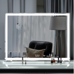 BEAUTME Hollywood туалетный столик зеркало с подсветкой, макияж зеркало, 3 цвета температуры света, макияж зеркало с сенсорным управлением