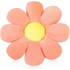 Daisy Floor Cushion Cute Seat Cushion Plush Chair Cushion Mājas apdare meitenēm sievietēm lasīšanai guļamistabā vai TV (rozā, 55cm)