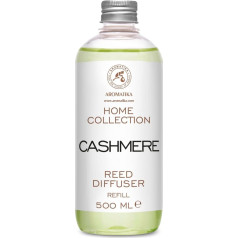 Kambario kvapų difuzoriaus užpildas Cashmere 500 ml - Kvapų difuzoriaus užpildas - nendrinio difuzoriaus užpildas - Kambario kvapai - Kambario kvapų difuzoriaus užpildas - Kambario kvapų užpildas - Kambario kvapų užpildas