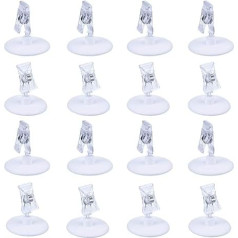 SCSpecial Plastic Place Card Holder Set of 16 Kāzu Place Card Holder Restorāna ēdienkaršu turētājs Klips Foto turētājs Memo turētājs rakstāmgalda, banketiem