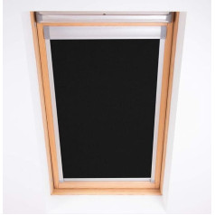 Bloc Skylight rullo žalūzijas C4 A Rooflite jumta logiem, melnas krāsas