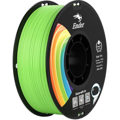 Creality Ender PLA+ filaments 3D printeriem, 1,75 mm 3D drukas filaments, 1 kg spole, izmēru precizitāte +/- 0,02 mm, piemērots vairumam FDM 3D printeru, gaiši zaļš