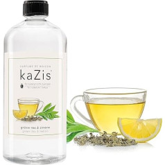 KAZIS® I Zaļā tēja un citrons I 1 litrs I Katalītiskajai lampai I Telpu aromāts I Telpu aromāts