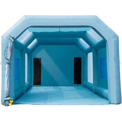 VEVOR Портативный надувной шатер 7.3 x 3.8 x 2.8 м, DIY распыления живописи 750 + 960 Вт, распыления защиты лак кабины для DIY проектов, хобби краска машина 