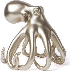 NENBOLEC Mūsdienu skulptūra Figūras Abstraktā māksla Dāvana Octopus Decor Statuja Dzīvojamā istaba Māksla Polirezīns Ornaments Zelts 22 cm