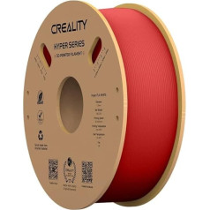 Creality Hyper PLA gija 3D spausdintuvams, 1,75 mm 3D spausdinimo gija, 1 kg kartoninė ritė, matmenų tikslumas +/- 0,03 mm, tinka daugumai FDM 3D spausdintuvų (mėlyna)