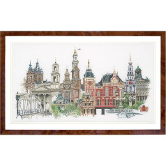 Thea Gouverneur - Counted Cross Stitch Kit - Amsterdama - Lins - 36 Count - Pieaugušajiem - 450