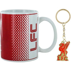 L.F.C Oficiālais Liverpool futbola krūzītis ar ģerboņa piekariņu 11oz