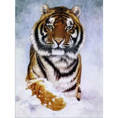 YISUMEI Sega 150 x 200 cm Mīļas segas Soft Flannel Soft Fleece Blanket Bed Throw Tiger in Snow