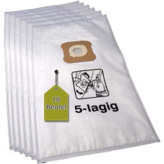 18 Vacuum Cleaner Bags Compatible with KIRBY G1 - G10 - Microfleece, 18 Vacuum Cleaner Bags, Compatible with Swirl KM2 Vacuum Cleaner Bags