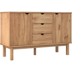 Vidaxl Sideboard Cabinet Sideboard Sideboard Chest of Drawers Multi-Purpose Cabinet Standing Cabinet Living Room Cabinet 113.5 x 43 x 73 cm Solid Pine Wood